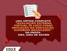 Diretora Técnica da ABRAFI, Profª Iara de Xavier, publica artigo 'Avaliação Externa Virtual in loco como inovação na Educação Superior Brasileira'