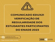 EDUX 21 Consultoria emite comunicado sobre a verificação de regularidade dos estudantes participante do ENADE 2023