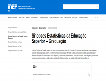 INEP divulga resultados do Censo do Ensino Superior de 2019